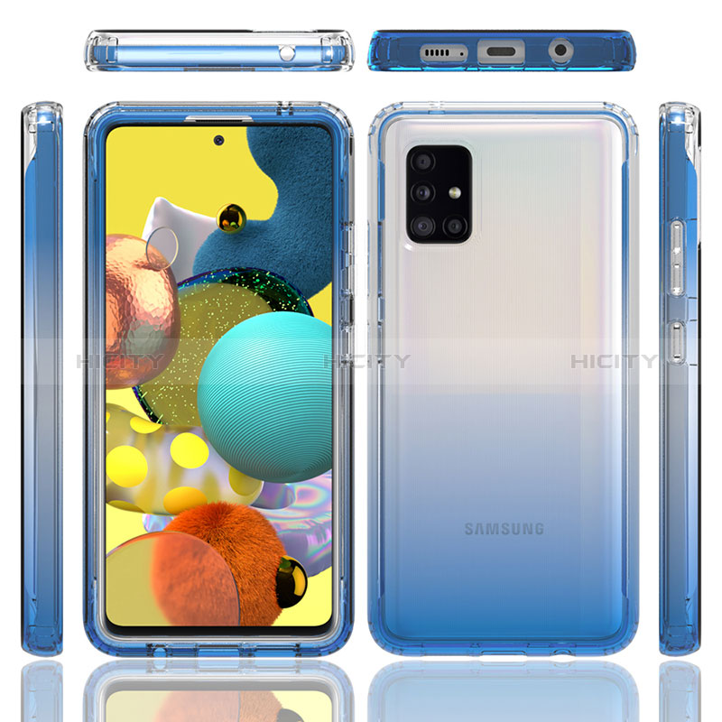 Coque Ultra Fine Transparente Souple Housse Etui 360 Degres Avant et Arriere Degrade JX1 pour Samsung Galaxy A51 5G Plus