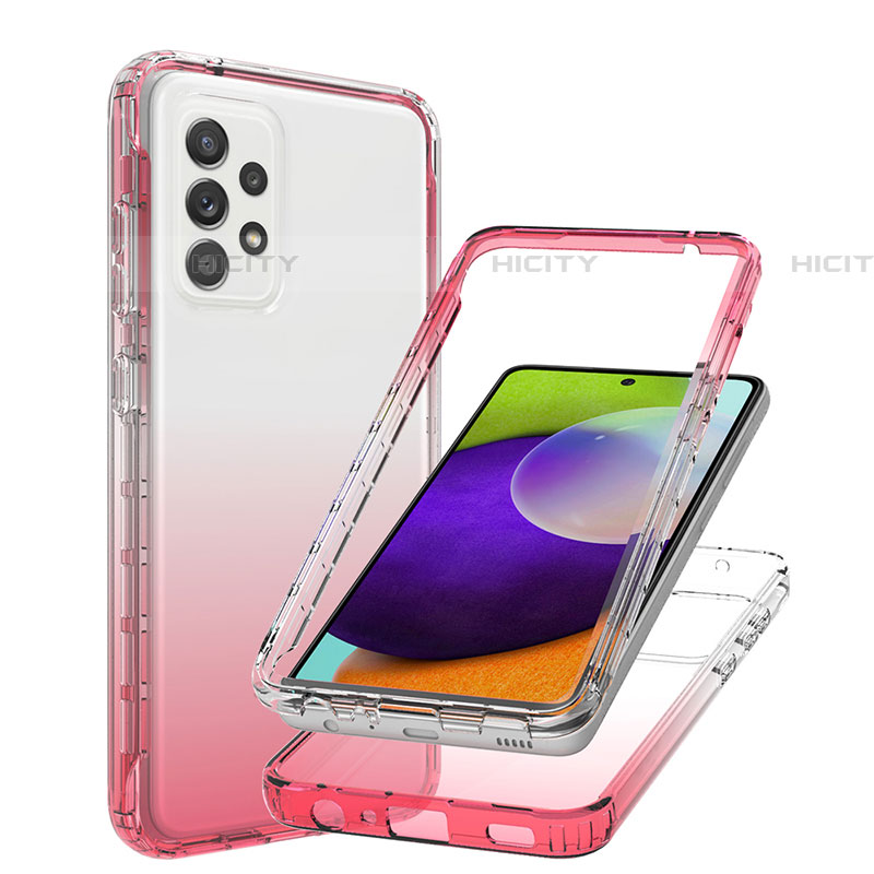 Coque Ultra Fine Transparente Souple Housse Etui 360 Degres Avant et Arriere Degrade JX1 pour Samsung Galaxy A52 4G Plus