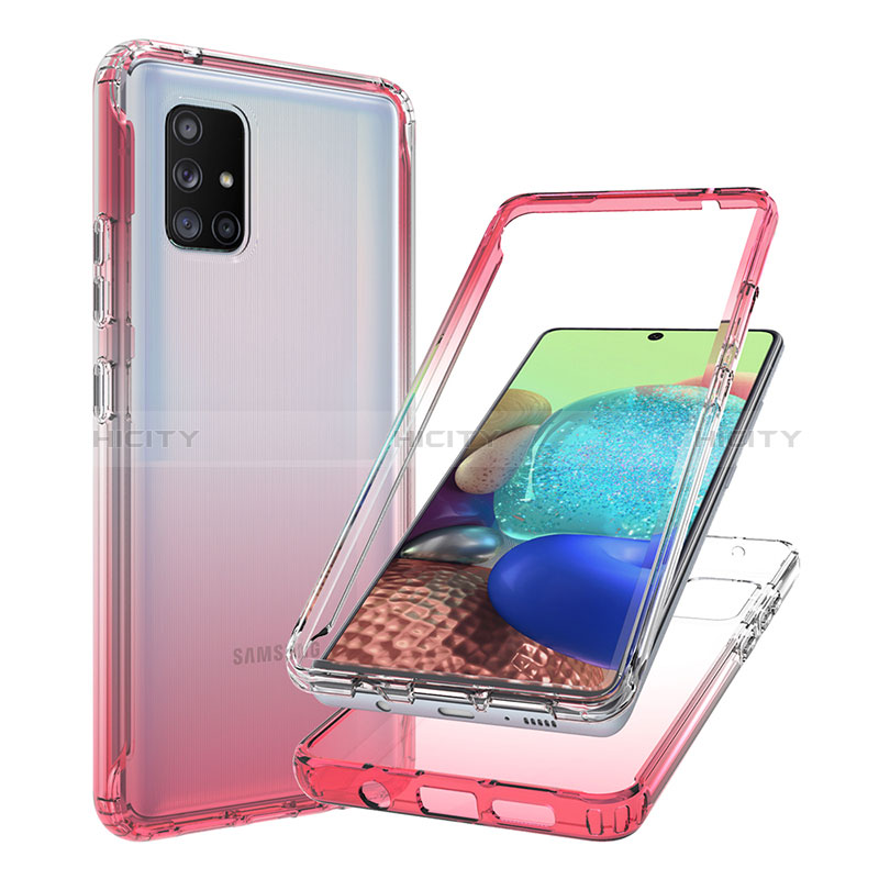 Coque Ultra Fine Transparente Souple Housse Etui 360 Degres Avant et Arriere Degrade JX1 pour Samsung Galaxy A71 4G A715 Plus