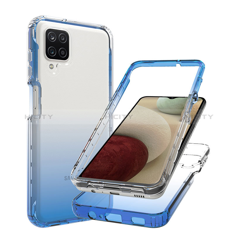 Coque Ultra Fine Transparente Souple Housse Etui 360 Degres Avant et Arriere Degrade JX1 pour Samsung Galaxy F12 Plus