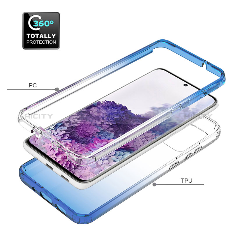 Coque Ultra Fine Transparente Souple Housse Etui 360 Degres Avant et Arriere Degrade JX1 pour Samsung Galaxy S20 Plus Plus