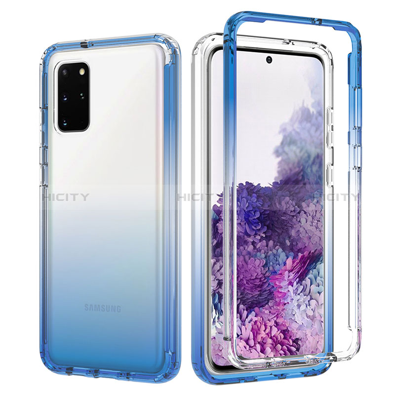 Coque Ultra Fine Transparente Souple Housse Etui 360 Degres Avant et Arriere Degrade JX1 pour Samsung Galaxy S20 Plus Plus