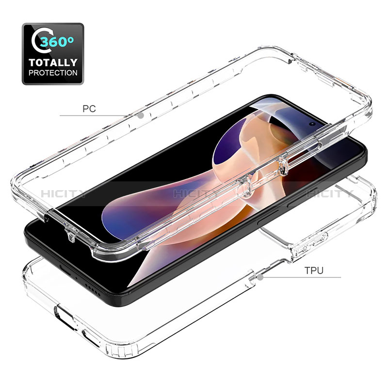 Coque Ultra Fine Transparente Souple Housse Etui 360 Degres Avant et Arriere Degrade JX1 pour Xiaomi Poco X4 NFC Plus