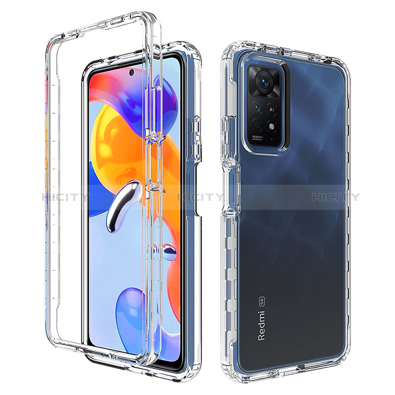 Coque Ultra Fine Transparente Souple Housse Etui 360 Degres Avant et Arriere Degrade JX1 pour Xiaomi Redmi Note 11 Pro 4G Clair Plus