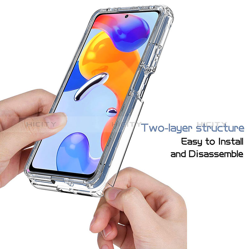 Coque Ultra Fine Transparente Souple Housse Etui 360 Degres Avant et Arriere Degrade JX1 pour Xiaomi Redmi Note 11 Pro 4G Plus