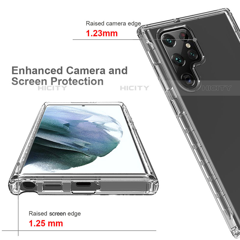 Coque Ultra Fine Transparente Souple Housse Etui 360 Degres Avant et Arriere Degrade M01 pour Samsung Galaxy S21 Ultra 5G Plus