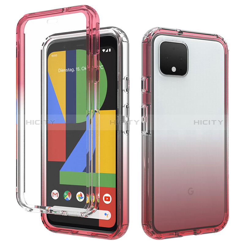 Coque Ultra Fine Transparente Souple Housse Etui 360 Degres Avant et Arriere Degrade pour Google Pixel 4 Plus