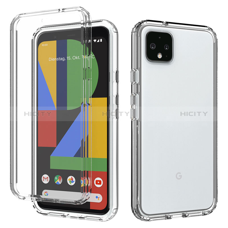 Coque Ultra Fine Transparente Souple Housse Etui 360 Degres Avant et Arriere Degrade pour Google Pixel 4 XL Clair Plus