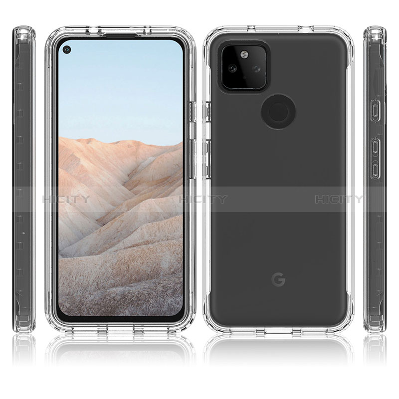 Coque Ultra Fine Transparente Souple Housse Etui 360 Degres Avant et Arriere Degrade pour Google Pixel 5a 5G Plus