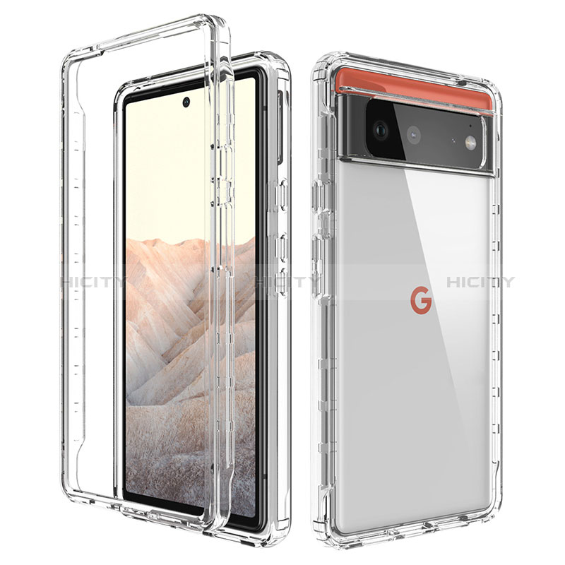 Coque Ultra Fine Transparente Souple Housse Etui 360 Degres Avant et Arriere Degrade pour Google Pixel 6 5G Plus