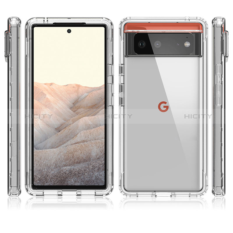 Coque Ultra Fine Transparente Souple Housse Etui 360 Degres Avant et Arriere Degrade pour Google Pixel 6 5G Plus