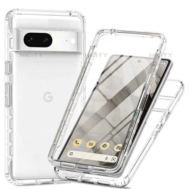 Coque Ultra Fine Transparente Souple Housse Etui 360 Degres Avant et Arriere Degrade pour Google Pixel 7 5G Clair Plus