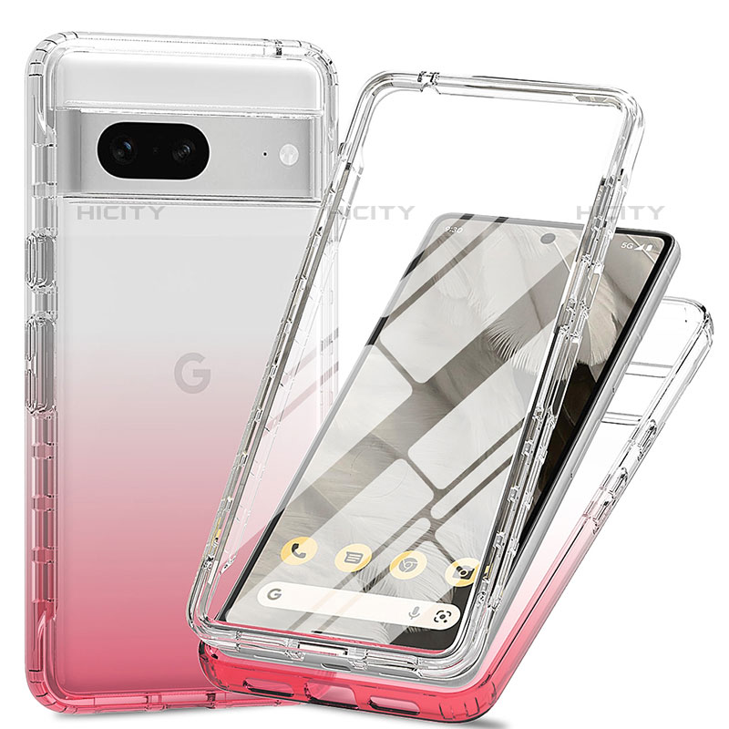 Coque Ultra Fine Transparente Souple Housse Etui 360 Degres Avant et Arriere Degrade pour Google Pixel 7 5G Plus