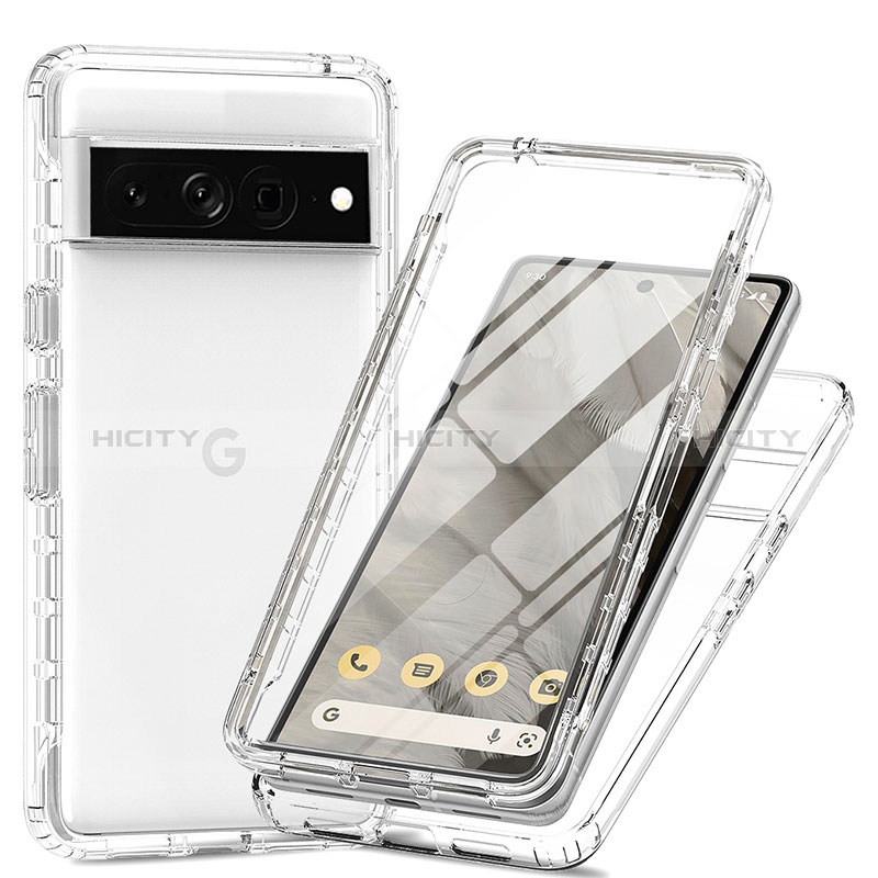 Coque Ultra Fine Transparente Souple Housse Etui 360 Degres Avant et Arriere Degrade pour Google Pixel 7 Pro 5G Plus