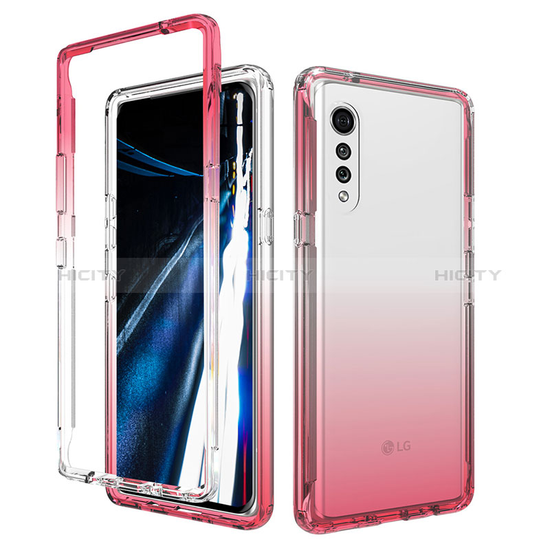 Coque Ultra Fine Transparente Souple Housse Etui 360 Degres Avant et Arriere Degrade pour LG Velvet 4G Plus