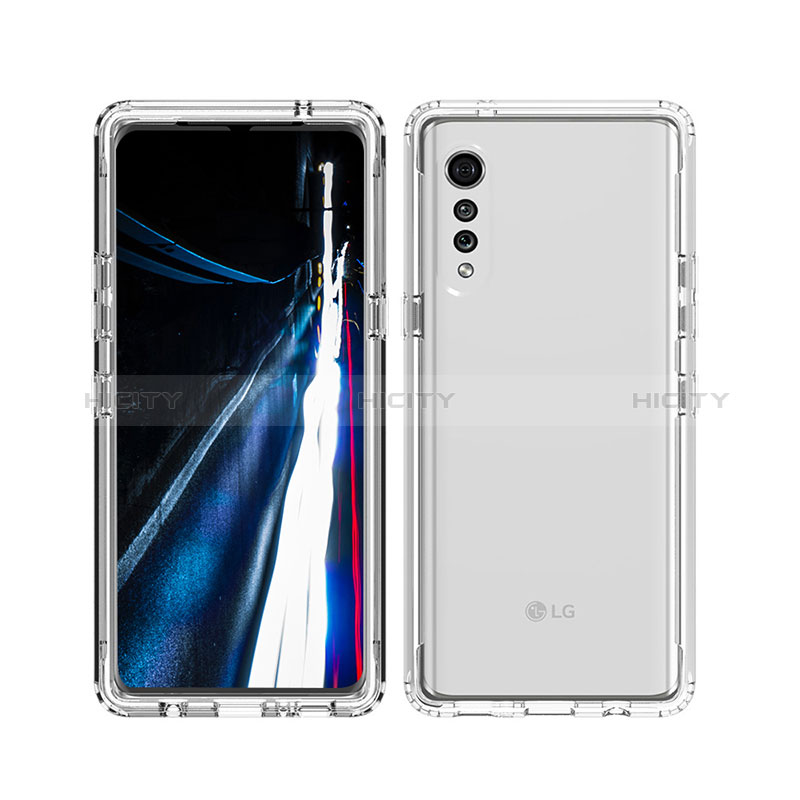 Coque Ultra Fine Transparente Souple Housse Etui 360 Degres Avant et Arriere Degrade pour LG Velvet 5G Plus