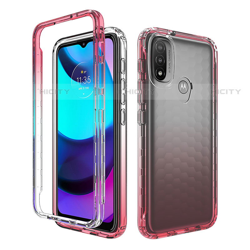 Coque Ultra Fine Transparente Souple Housse Etui 360 Degres Avant et Arriere Degrade pour Motorola Moto E20 Plus