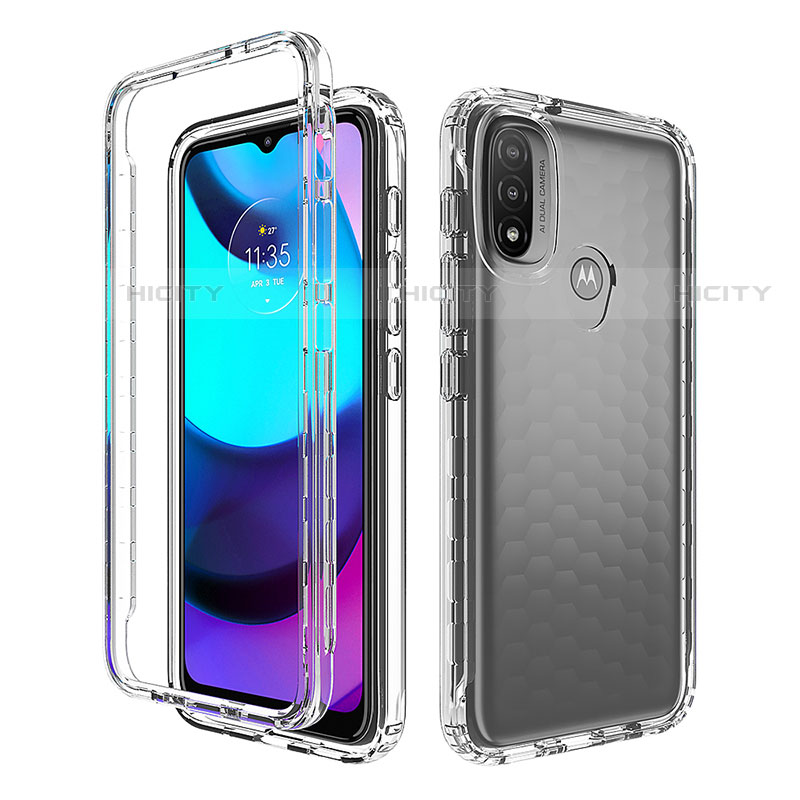 Coque Ultra Fine Transparente Souple Housse Etui 360 Degres Avant et Arriere Degrade pour Motorola Moto E30 Plus