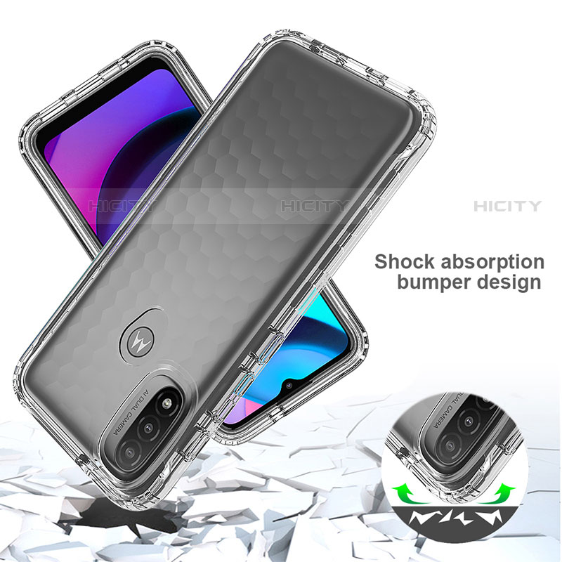 Coque Ultra Fine Transparente Souple Housse Etui 360 Degres Avant et Arriere Degrade pour Motorola Moto E30 Plus