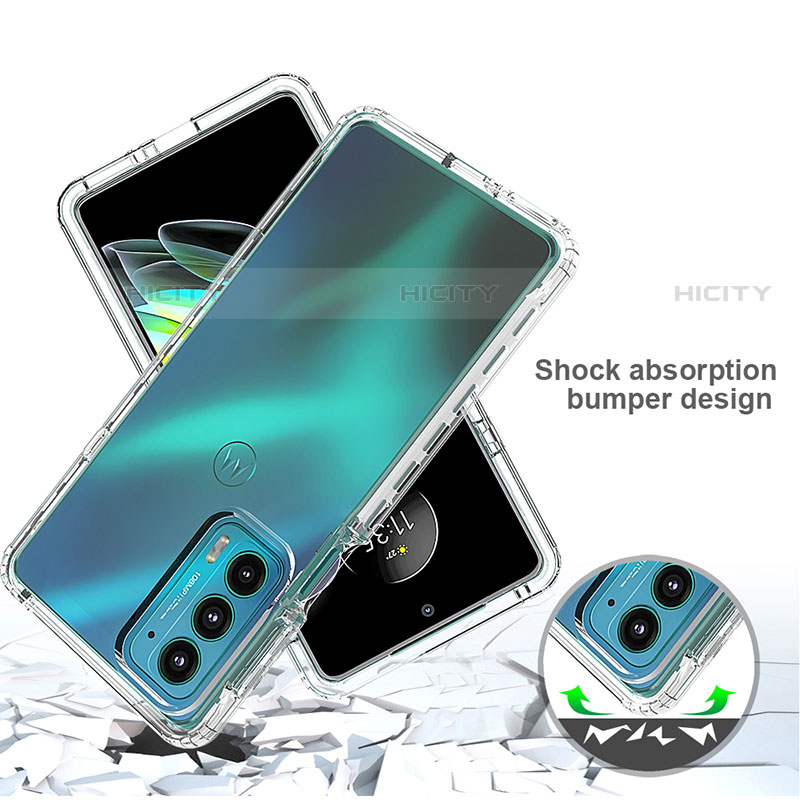 Coque Ultra Fine Transparente Souple Housse Etui 360 Degres Avant et Arriere Degrade pour Motorola Moto Edge 20 5G Plus