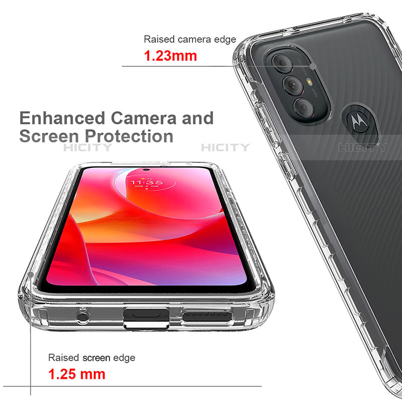 Coque Ultra Fine Transparente Souple Housse Etui 360 Degres Avant et Arriere Degrade pour Motorola Moto G Play (2023) Plus