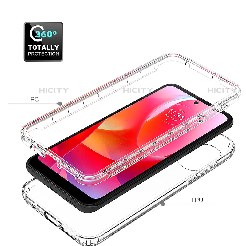 Coque Ultra Fine Transparente Souple Housse Etui 360 Degres Avant et Arriere Degrade pour Motorola Moto G Play (2023) Plus