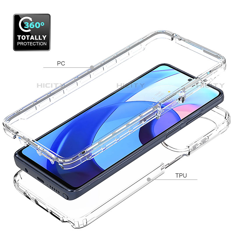 Coque Ultra Fine Transparente Souple Housse Etui 360 Degres Avant et Arriere Degrade pour Motorola Moto G Stylus (2022) 4G Plus