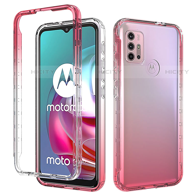 Coque Ultra Fine Transparente Souple Housse Etui 360 Degres Avant et Arriere Degrade pour Motorola Moto G30 Plus