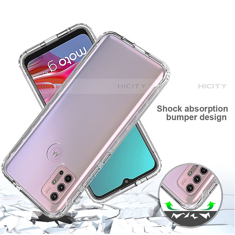 Coque Ultra Fine Transparente Souple Housse Etui 360 Degres Avant et Arriere Degrade pour Motorola Moto G30 Plus