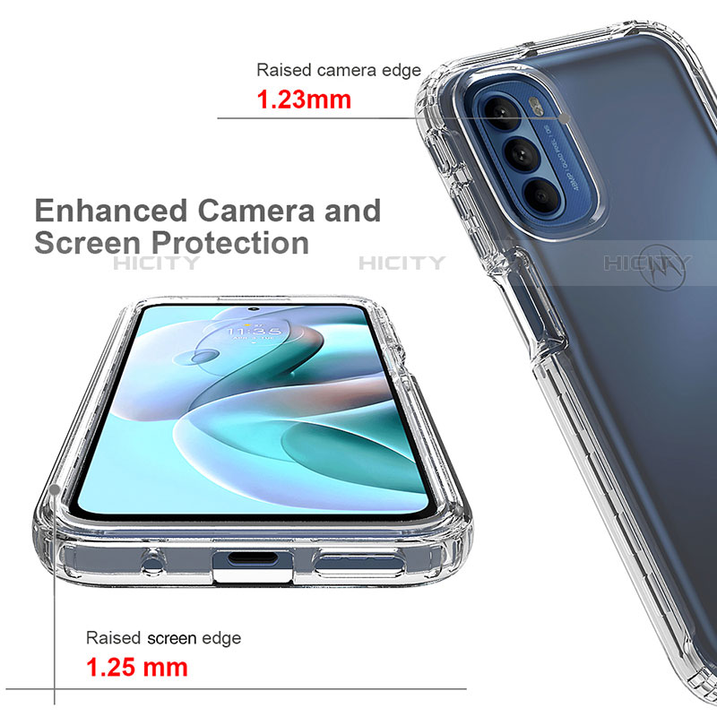 Coque Ultra Fine Transparente Souple Housse Etui 360 Degres Avant et Arriere Degrade pour Motorola Moto G31 Plus