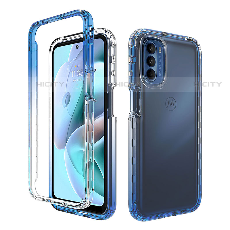 Coque Ultra Fine Transparente Souple Housse Etui 360 Degres Avant et Arriere Degrade pour Motorola Moto G31 Plus