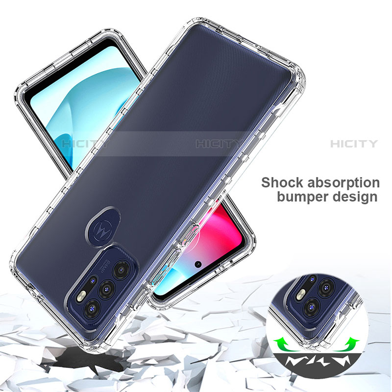 Coque Ultra Fine Transparente Souple Housse Etui 360 Degres Avant et Arriere Degrade pour Motorola Moto G60s Plus