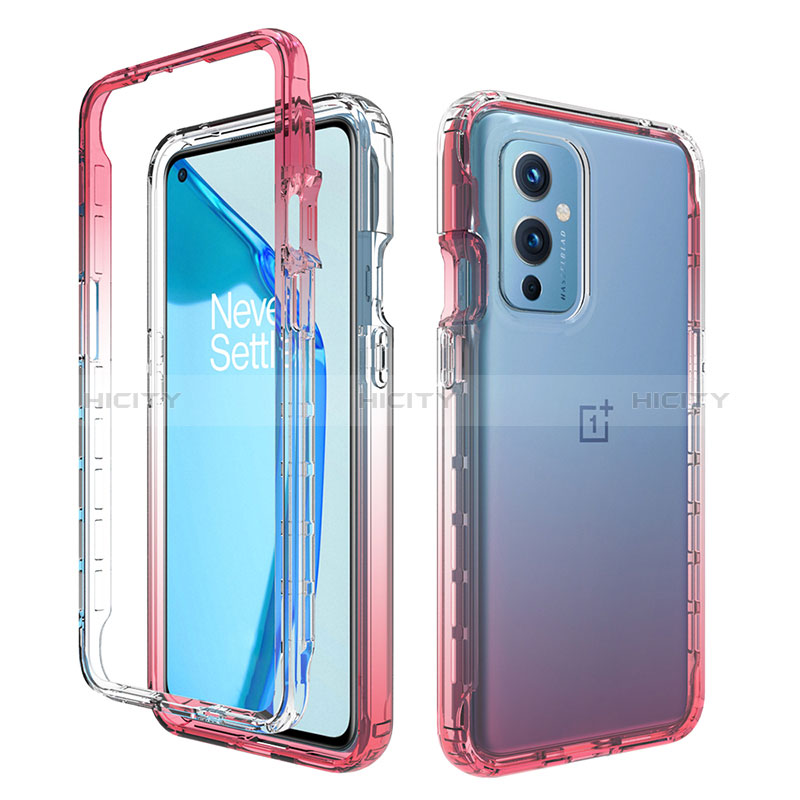 Coque Ultra Fine Transparente Souple Housse Etui 360 Degres Avant et Arriere Degrade pour OnePlus 9 5G Plus