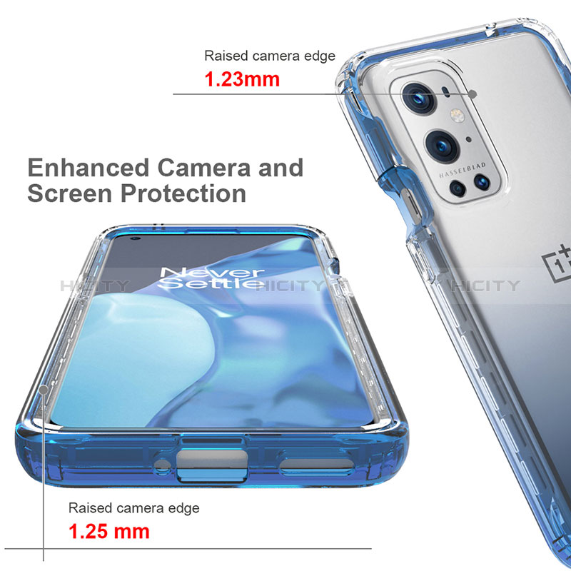 Coque Ultra Fine Transparente Souple Housse Etui 360 Degres Avant et Arriere Degrade pour OnePlus 9 Pro 5G Plus