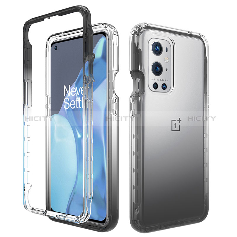 Coque Ultra Fine Transparente Souple Housse Etui 360 Degres Avant et Arriere Degrade pour OnePlus 9 Pro 5G Plus