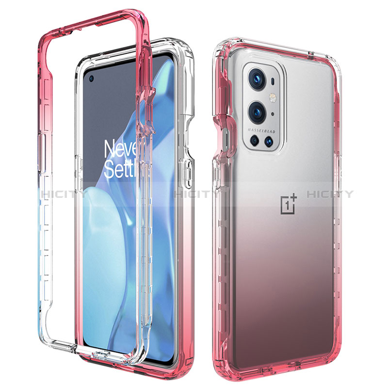 Coque Ultra Fine Transparente Souple Housse Etui 360 Degres Avant et Arriere Degrade pour OnePlus 9 Pro 5G Plus