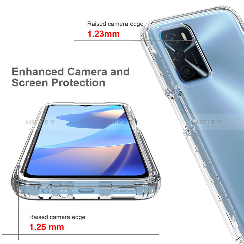 Coque Ultra Fine Transparente Souple Housse Etui 360 Degres Avant et Arriere Degrade pour Oppo A16 Plus