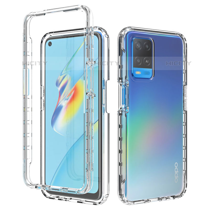 Coque Ultra Fine Transparente Souple Housse Etui 360 Degres Avant et Arriere Degrade pour Oppo A54 4G Clair Plus