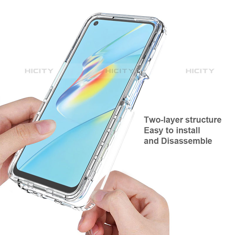 Coque Ultra Fine Transparente Souple Housse Etui 360 Degres Avant et Arriere Degrade pour Oppo A54 4G Plus