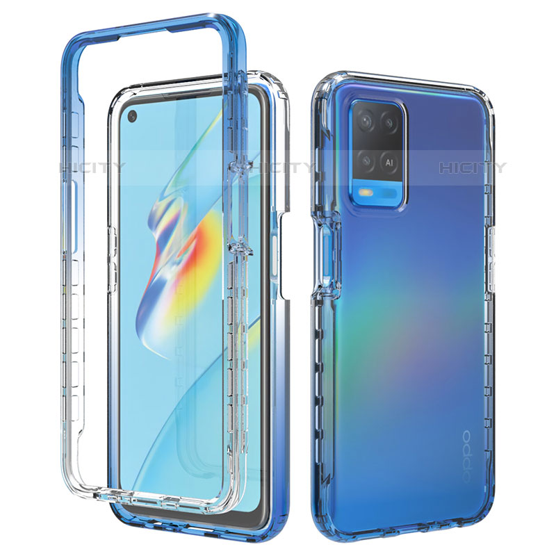 Coque Ultra Fine Transparente Souple Housse Etui 360 Degres Avant et Arriere Degrade pour Oppo A54 4G Plus