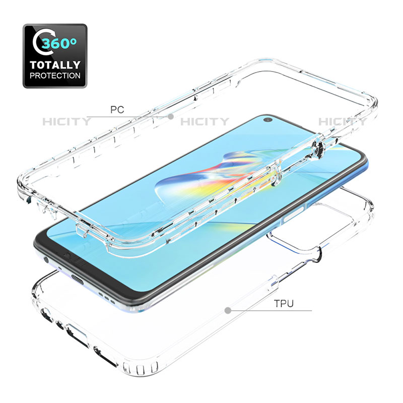 Coque Ultra Fine Transparente Souple Housse Etui 360 Degres Avant et Arriere Degrade pour Oppo A54 4G Plus