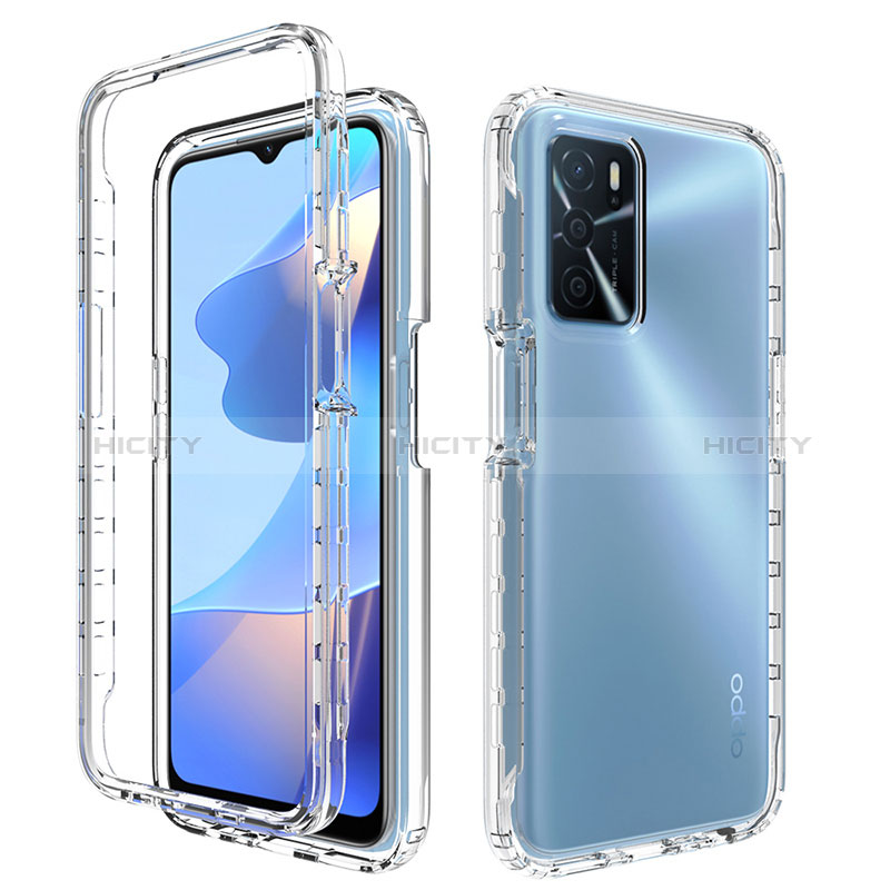 Coque Ultra Fine Transparente Souple Housse Etui 360 Degres Avant et Arriere Degrade pour Oppo A54s Clair Plus