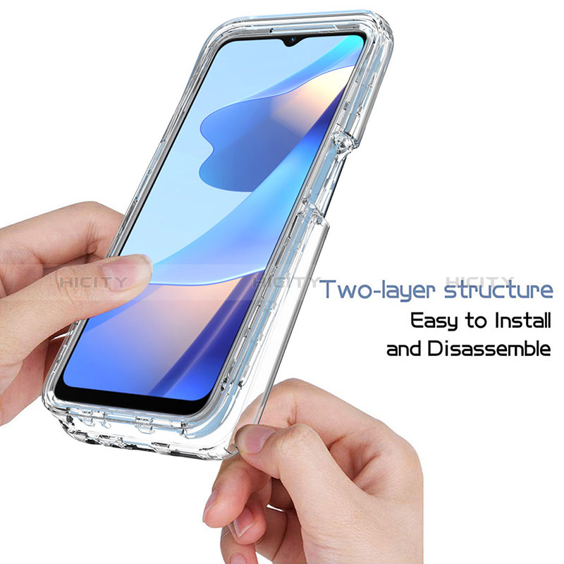 Coque Ultra Fine Transparente Souple Housse Etui 360 Degres Avant et Arriere Degrade pour Oppo A54s Plus