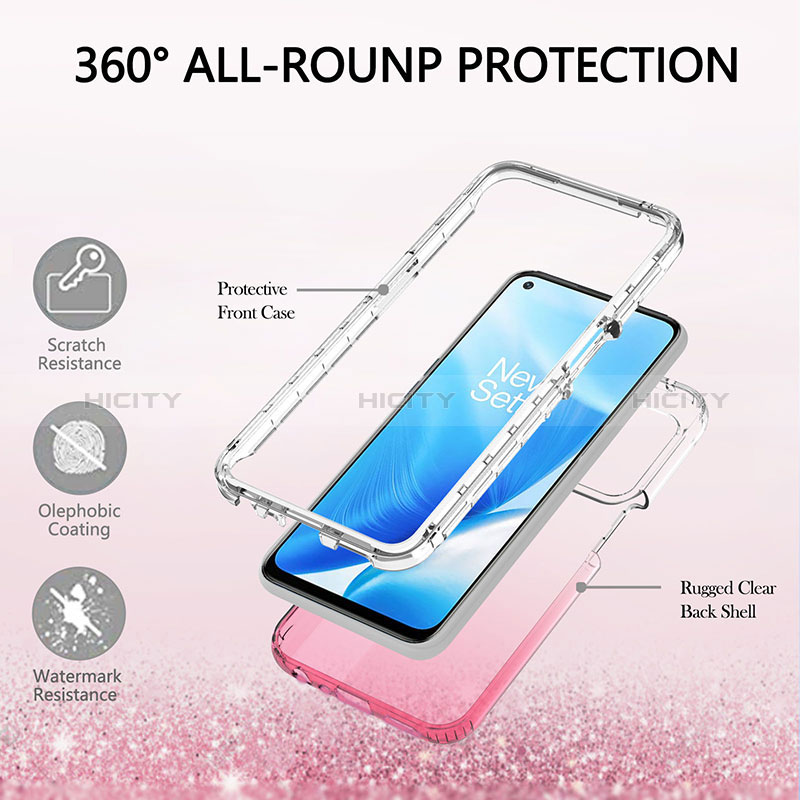 Coque Ultra Fine Transparente Souple Housse Etui 360 Degres Avant et Arriere Degrade pour Oppo A74 5G Plus