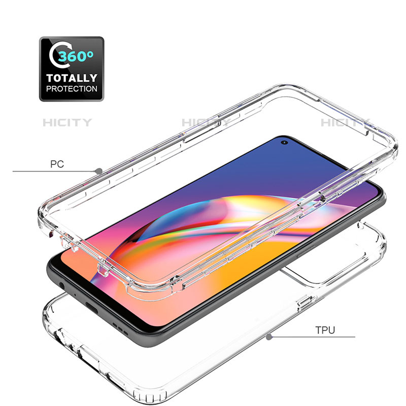 Coque Ultra Fine Transparente Souple Housse Etui 360 Degres Avant et Arriere Degrade pour Oppo A94 4G Plus