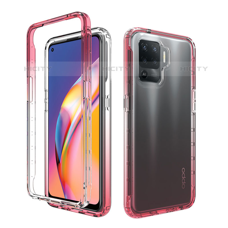 Coque Ultra Fine Transparente Souple Housse Etui 360 Degres Avant et Arriere Degrade pour Oppo F19 Pro Plus