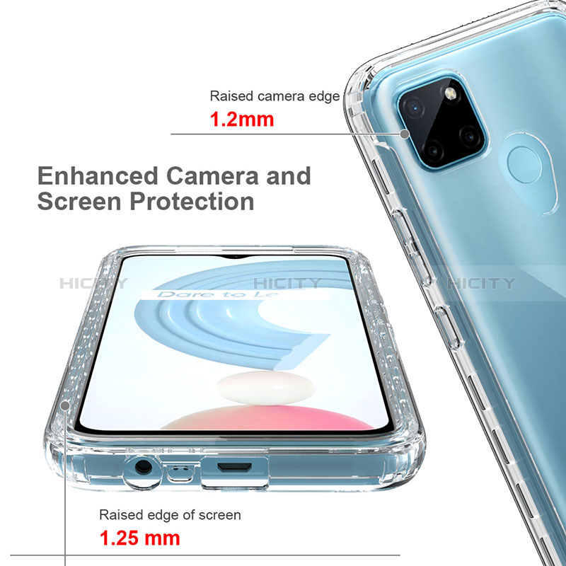 Coque Ultra Fine Transparente Souple Housse Etui 360 Degres Avant et Arriere Degrade pour Realme C25Y Plus