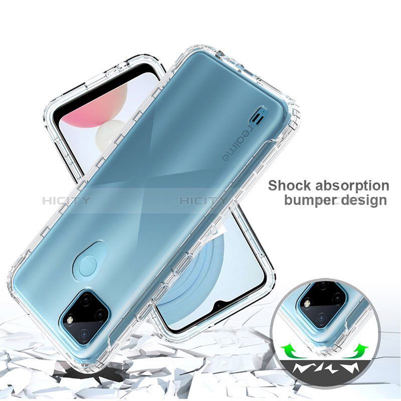 Coque Ultra Fine Transparente Souple Housse Etui 360 Degres Avant et Arriere Degrade pour Realme C25Y Plus