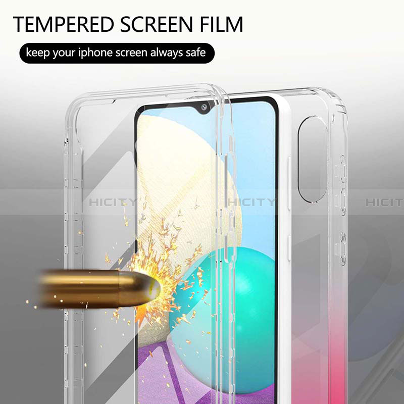 Coque Ultra Fine Transparente Souple Housse Etui 360 Degres Avant et Arriere Degrade pour Samsung Galaxy A02 Plus