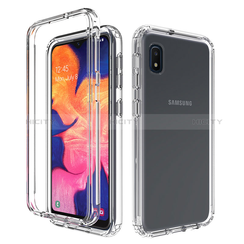 Coque Ultra Fine Transparente Souple Housse Etui 360 Degres Avant et Arriere Degrade pour Samsung Galaxy A10e Clair Plus